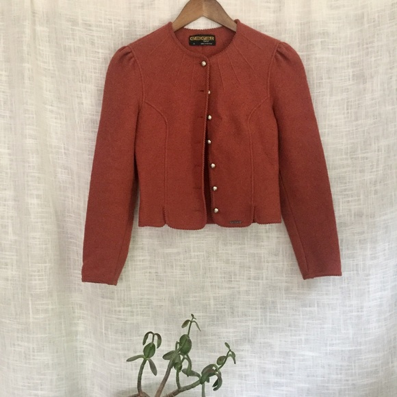 Geiger Sweaters - Geiger Tyrol Boiled Wool Puff Sleeve Jacket